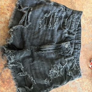 American Eagle Outfitters Black Denim Shorts